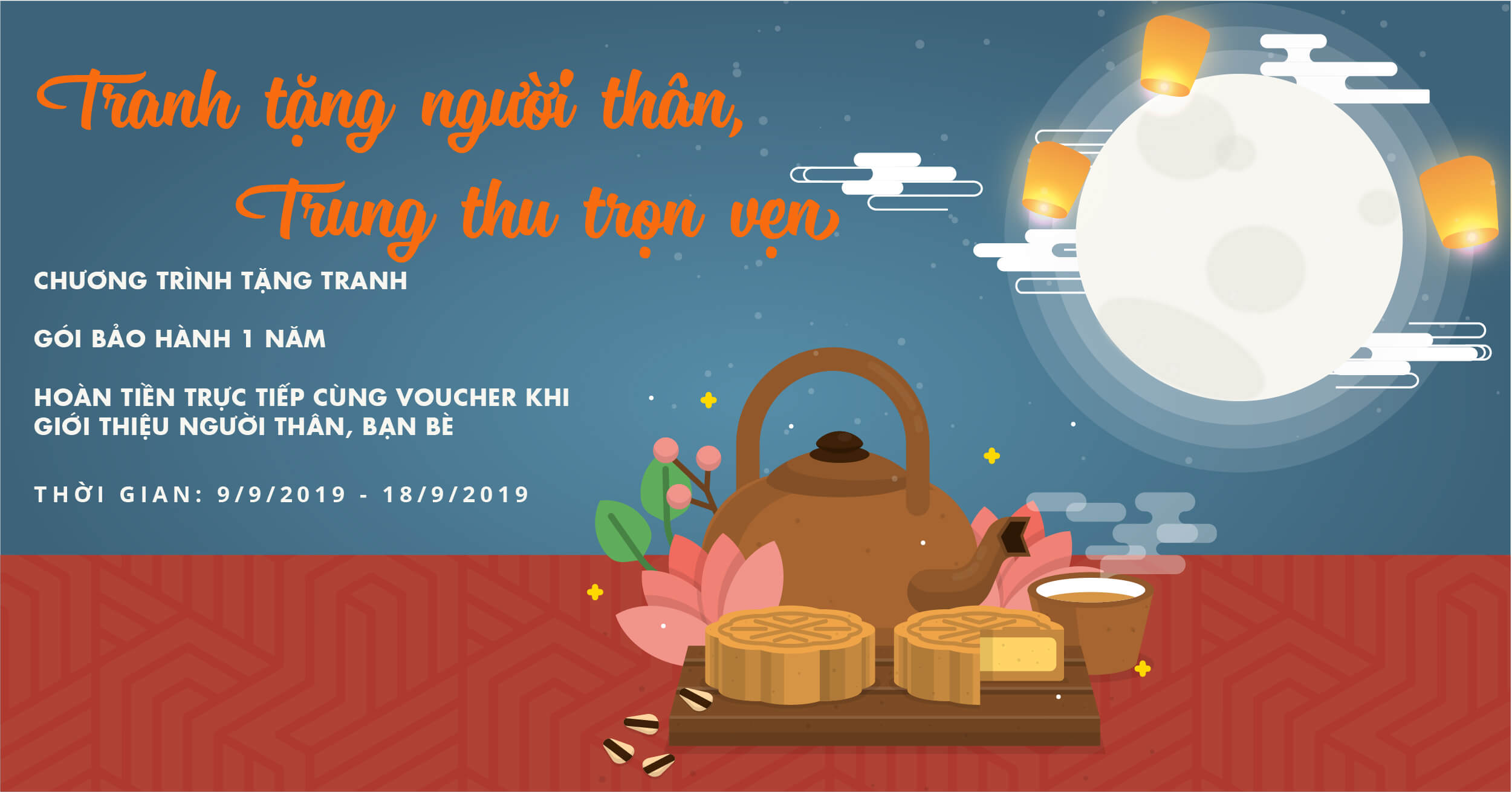 Tranh treo tường - Trung thu