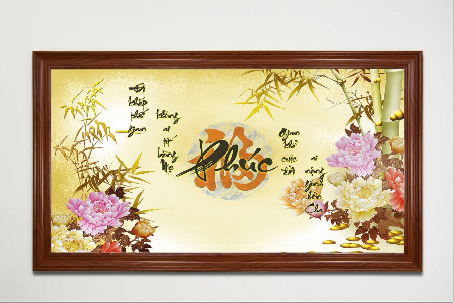 thu-phap-tl995-kt07-chat-luong-cao-mau-sac-net-ben-dep-phong-khach-sang-trong-phong-ngu-khung-tranh-van-go-5cm-wood-frame