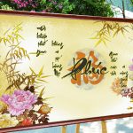 thu-phap-tl995-kt07-chat-luong-cao-mau-sac-net-ben-dep-phong-khach-sang-trong-phong-ngu-khung-tranh-van-go-9cm-wood-frame