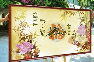 thu-phap-tl995-kt07-chat-luong-cao-mau-sac-net-ben-dep-phong-khach-sang-trong-phong-ngu-khung-tranh-van-go-9cm-wood-frame